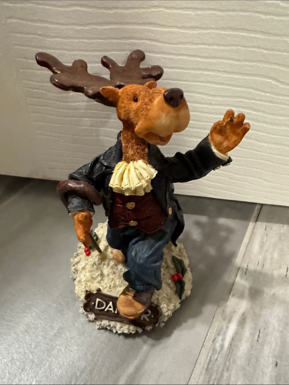 Festive “Dancer” Reindeer Figurine Holiday Decor